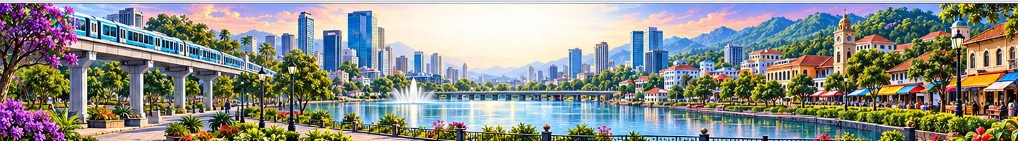 United States landscape illustration